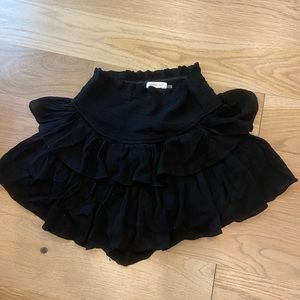 Super cute black ruffle skirt from mustard seed size small